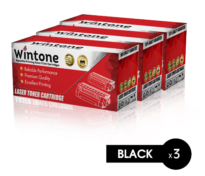 Wintone Set of 3 Pack X3215 3225 3260 Laser Toner Cartridge is Compatible for Xerox Phaser WC 3252 3260 3215 3225 DNI - Black - Zoom Image