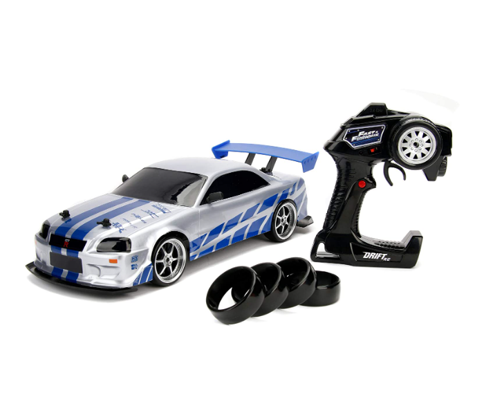 Jada 253209000 1:10 Fast and Furious RC Nissan Skyline GTR Toy Car - Zoom Image 1