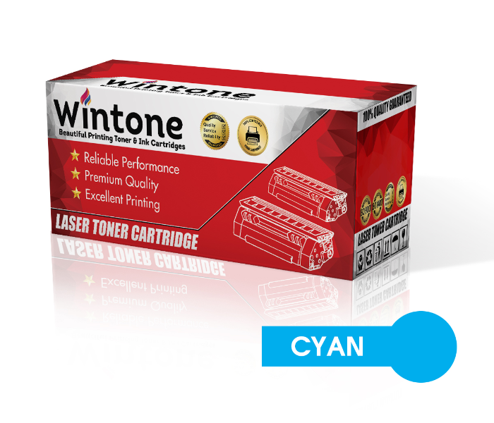 Wintone Compatible Toner Cartridge CC531A 304A 718 CF381A 312A for HP Color LaserJet Pro - Cyan - Zoom Image