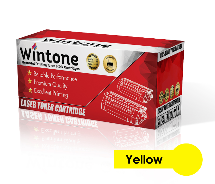 Wintone Compatible Toner Cartridge for HP 1 CE322A 128A for Use in CM1400 Series CM1415fn HP CM1415fnw CP1500 Series - Yellow - Zoom Image