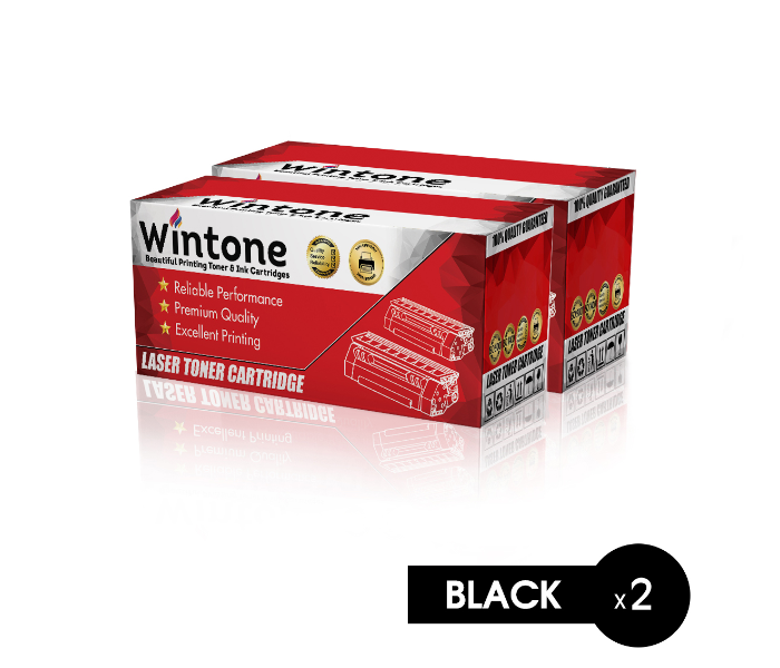 Wintone Set of 2 Pack Laser Toner Cartridge TN3170 TN3280 580 650 for Brother and Lenovo MFC DCP - Black - Zoom Image