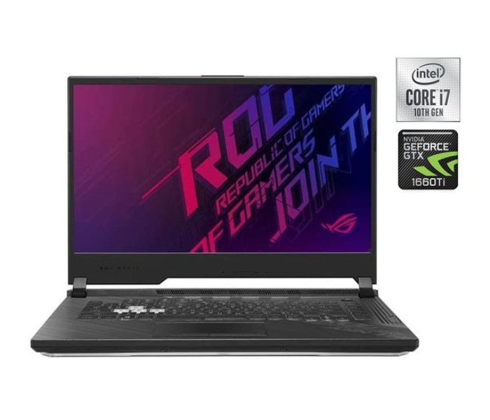 Asus ROG Strix G15 G512LU-HN161T 15.6inch FHD Intel Core i7Processor 16GB RAM 1TB SSD NVIDIA GeForce GTX 1000 Series Graphics Win10 Gaming Laptop - Black - Zoom Image 1