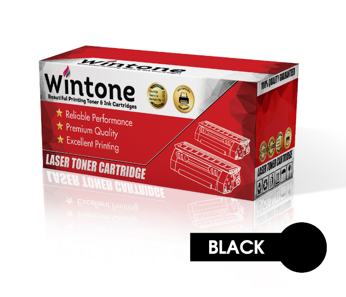 Wintone Set of 1 Pack CE255A 55A Laser Toner Cartridge for HP LaserJet Enterprise - Black - Zoom Image