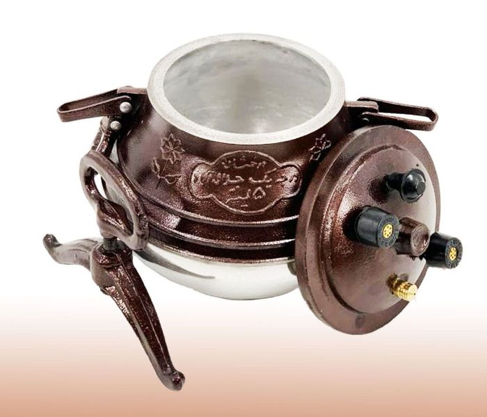 Original 10 Liter Afghan Pressure Cooker With Hand - Brown - Zoom Image 2