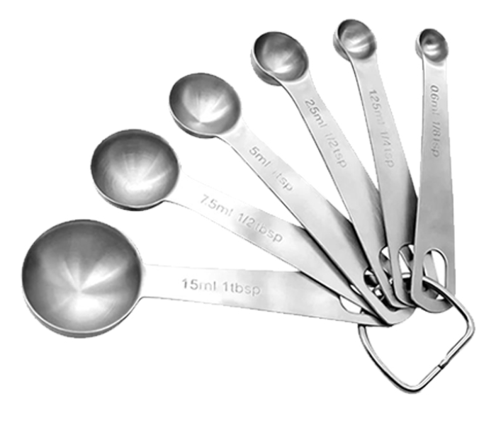 Royalford RFU9106 6 Pieces Measuring Spoon Set - Silver - Zoom Image 4