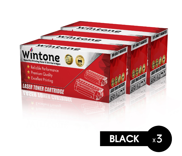 Wintone Set of 3 Pack Laser Toner Cartridge TN3170 TN3280 580 650 for Brother and Lenovo MFC DCP - Black - Zoom Image