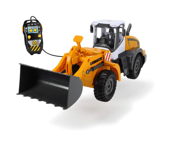 Dickie 203728001 Liebherr Loader with Cable Remote Control - Yellow and Black - Zoom Image 1