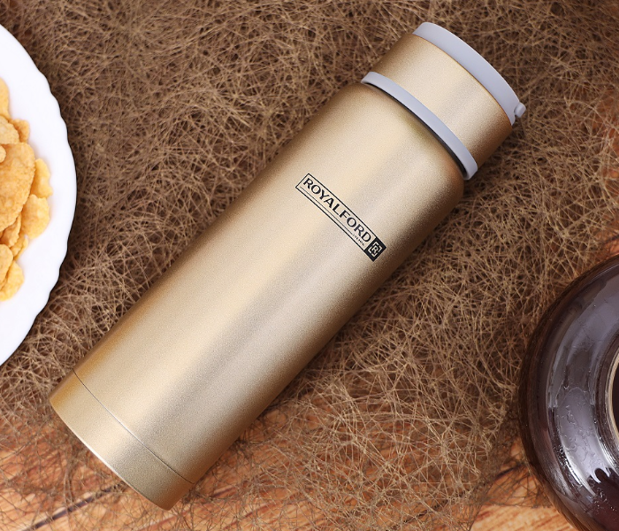 Royalford RF7609 Stainless Steel Vacuum Bottle 360ml - Gold - Zoom Image 3