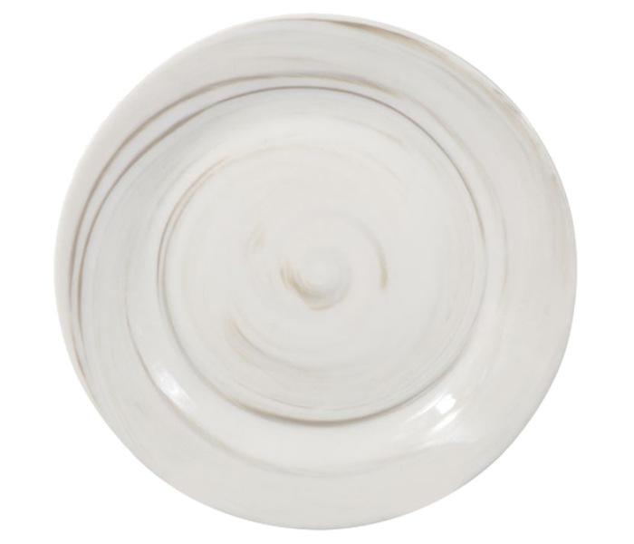 Royalford RF9247 7.5-inch New Bone Marble Dessert Plate - White & Brown - Zoom Image 2