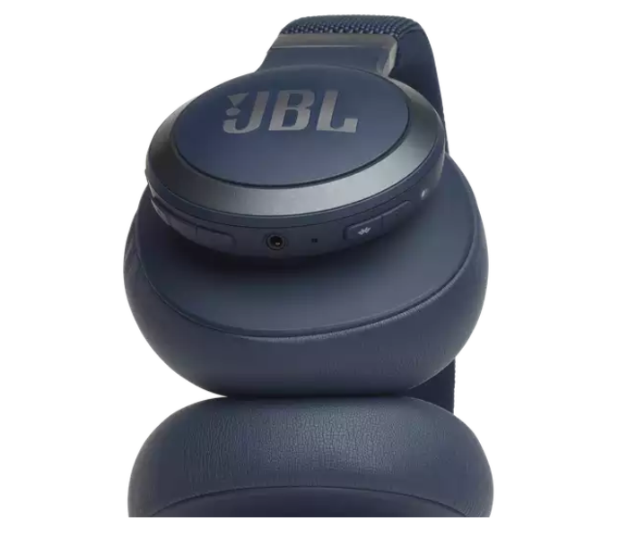 JBL Live 650 BT Active Noise Cancellation Over-Ear Wireless Headset - Blue - Zoom Image 3