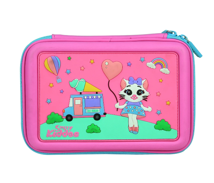 Smily Kiddos Scented Hardtop Pencil Box - Pink - Zoom Image