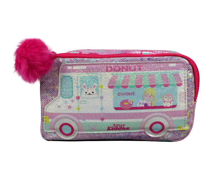 Smily Kiddos Teddy Theme Fancy Donut Pencil Case - Pink - Zoom Image