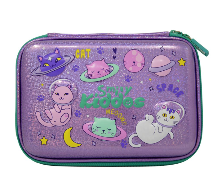 Smily Kiddos Space Kitty Sparkle Pencil Case - Purple - Zoom Image