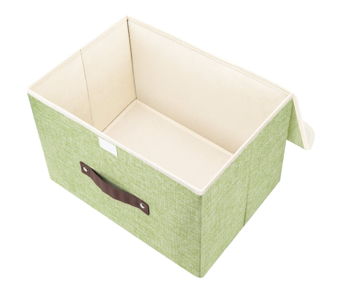 GTC Foldable Cloth Linen Fabric Storage Organizer Box - Olive - Zoom Image 5