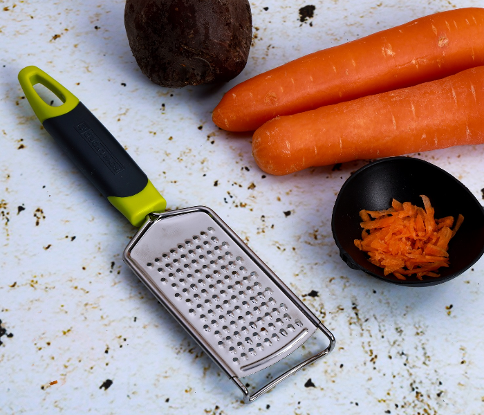 Royalford RF8930 Stainless Steel Grater with ABS Handle - Black & Silver - Zoom Image 3