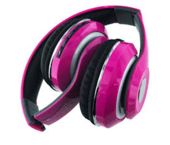 STN-13 Head-Mounted Wireless Bluetooth 4.1 Noise Canceling Headphones And Microphone with Fm and TF card Slot with All Smartphones - Pink - Zoom Image 2