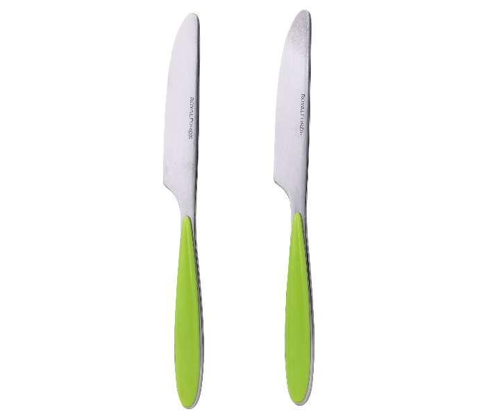 Royalford RF1916-DK 1.88mm 2 Piece Tab Knife - Green & Silver - Zoom Image 1