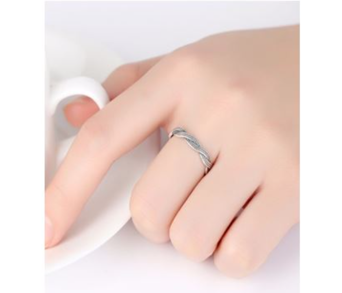 Vintage Twist Shape Adjustable Ring 925 Sterling Silver Ring for Women - Zoom Image 2