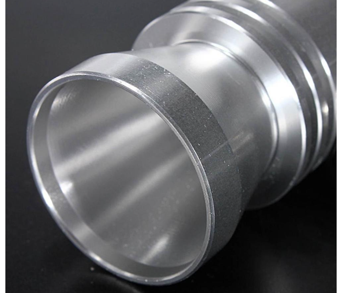 Universal Motorbike Turbo Whistle Pipe Car Exhaust Sound Muffler Medium- Silver - Zoom Image 3