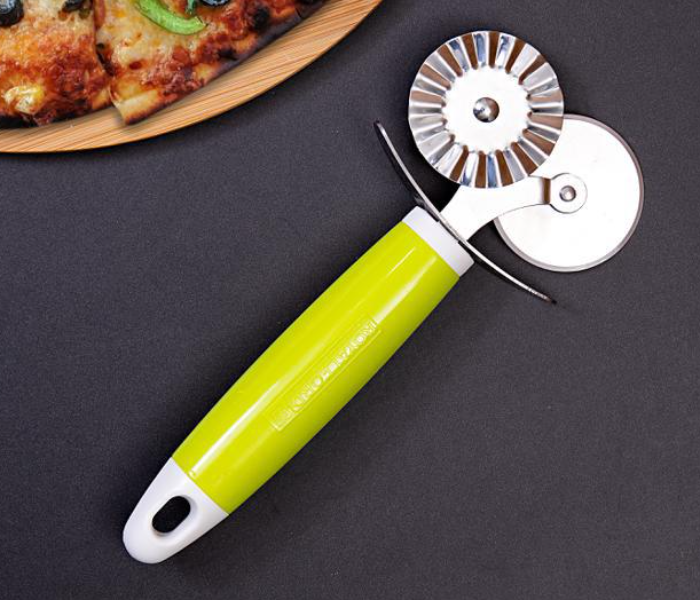 Royalford RF6310 Double Pizza Cutter - Green - Zoom Image 3