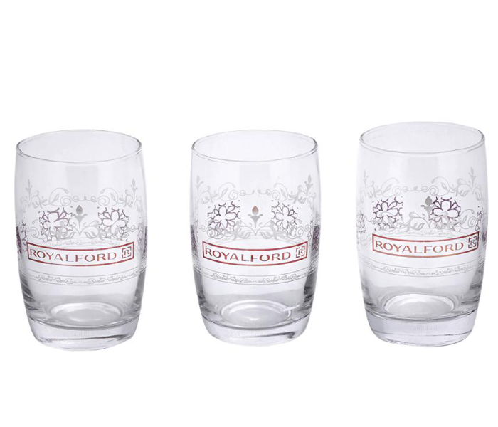 Royalford RF8720 Lira Royal Glass Set - 3 Pieces - Clear - Zoom Image 1