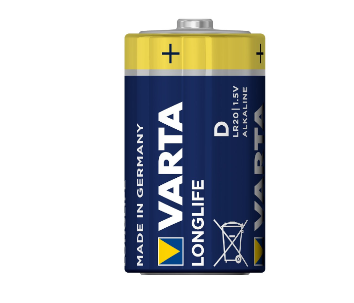 Varta Longlife Power Pack of 2 D Alkaline Battery - Zoom Image 2