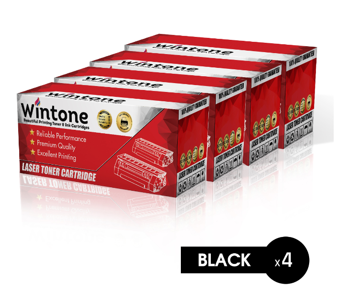 Wintone Set of 4 Pack MLTD116L Laser Toner Cartridge is Compatible for Samsung SL M Series - Black - Zoom Image