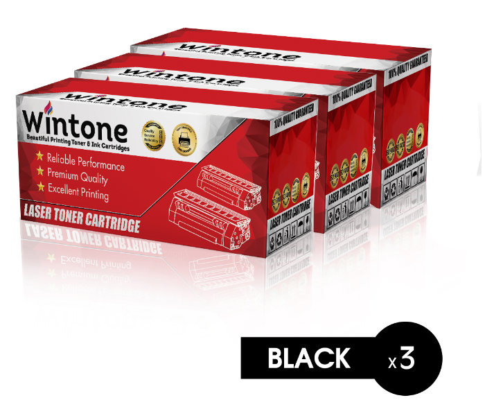 Wintone Set of 3 Pack MLT D109 Laser Toner Cartridge is Compatible for Samsung SCX 4300 4610 - Black - Zoom Image