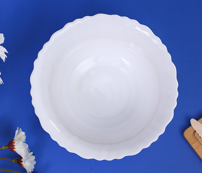 Royalford RF4529 6-inch Opal Ware Spin Bowl - White - Zoom Image 3