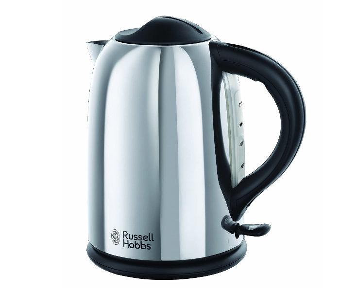 Russell Hobbs RH20420 1.7 Ltr Chester Polished Stainless Steel Kettle - Black and Silver - Zoom Image 1