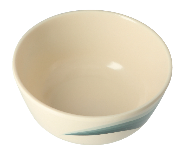 Royalford RF8029 4.5-inch Melamine Ware Super Rays Round Bowl - Ivory & Blue - Zoom Image 1