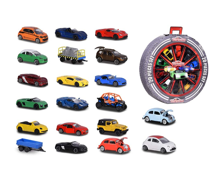 Majorette 212058591 WOW Wheel Set of 20 Metal Miniature Car Giftpack - Zoom Image