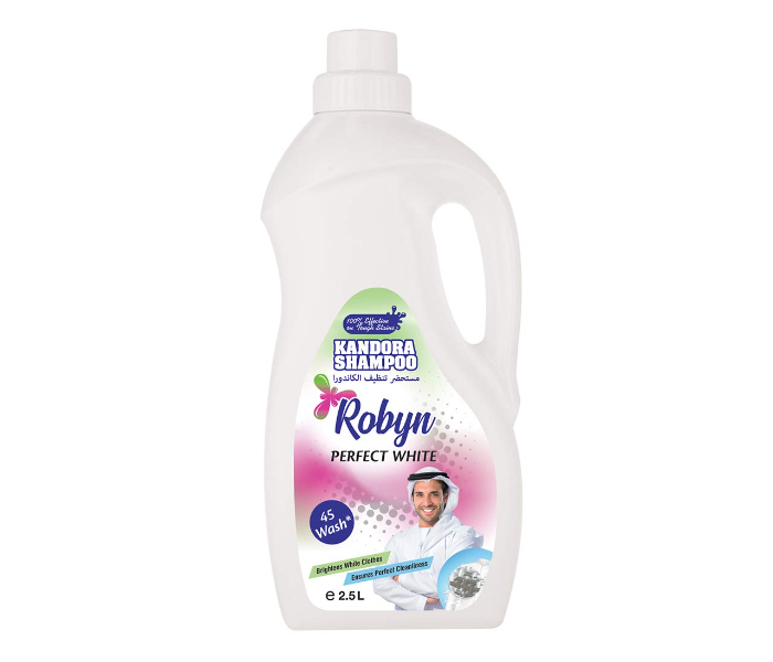 Robyn 2.5 Litre Pefect Luxurious White Kandora Shampoo Power Liquid Detergent - Zoom Image