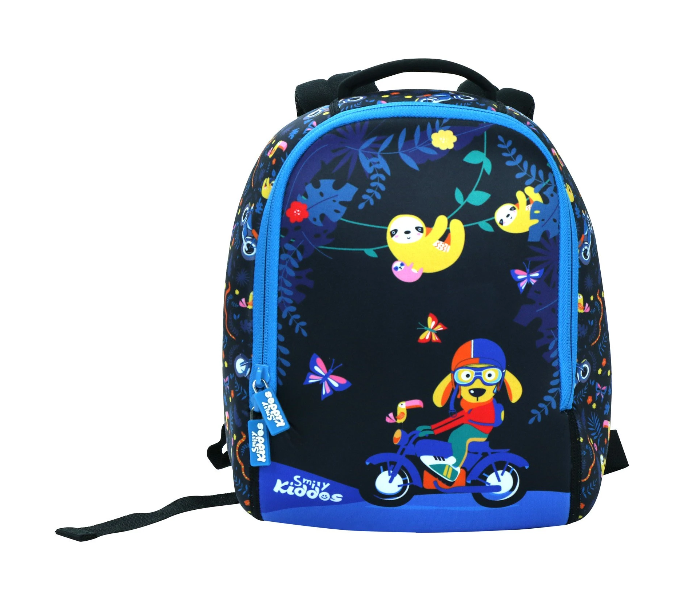 Smily Kiddos Preschool Backpack - Black & Blue - Zoom Image