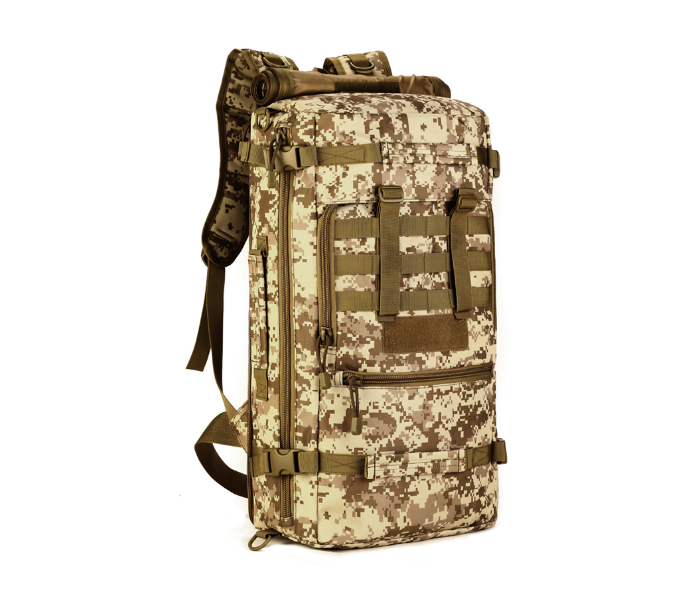 Military Tactical Backpack Duffle Hiking Bag - Desert Camo - Zoom Image