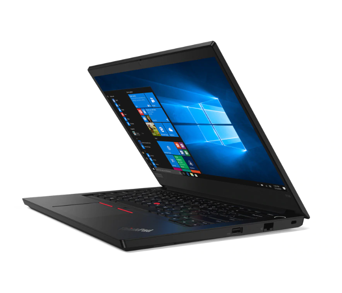 Lenovo E14 Notebook 20RA007GAD 14 inch Full HD Display Core i5 Processor 4GB RAM 1TB HDD Storage Integrated Intel UHD Graphics DOS Arabic - Black - Zoom Image 3