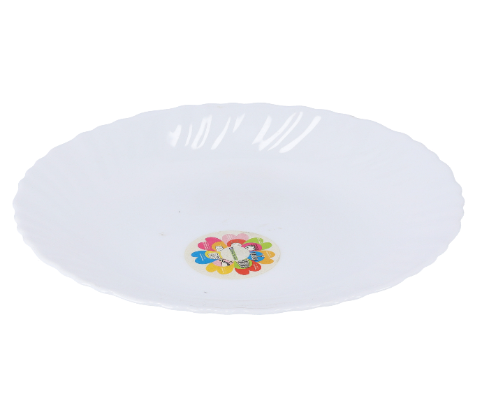 Royalford RF5594 8.5-inch Opal Ware Spin Soup Plate - White - Zoom Image 2