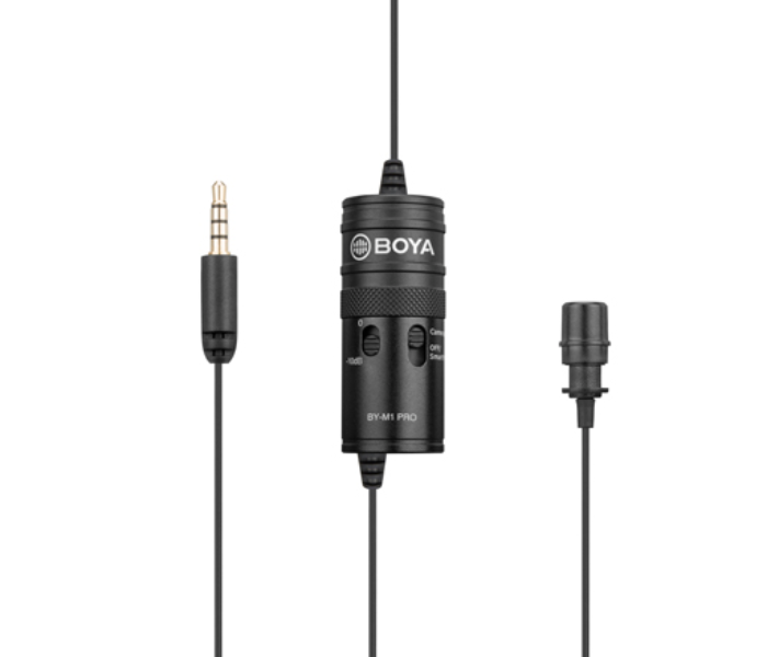 Boya BY-M1 Pro Audio Professional Lavalier Microphone - Black - Zoom Image 1