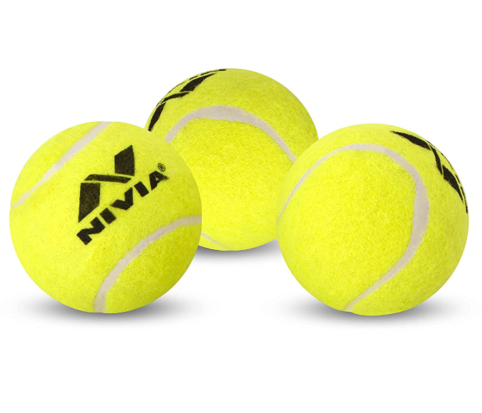 Nivia 3 Pcs Tennis Ball - Yellow  - Zoom Image 2