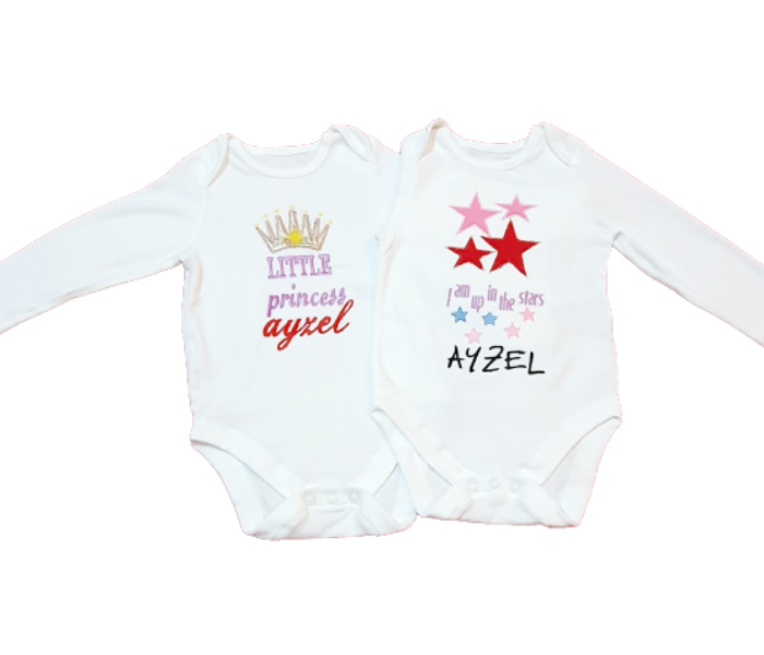 2 Customized Onesies for 9 to 12 Month Old  - Zoom Image 1