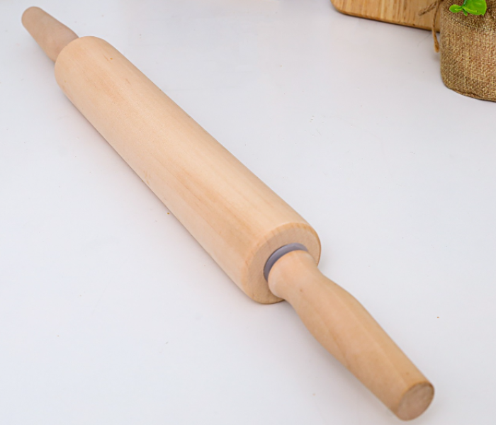 Royalford RF5370 Wooden Rolling Pin - Beige - Zoom Image 3