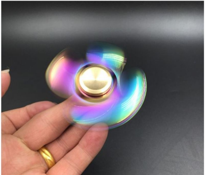 Titanium Alloy Fidget Spinner - Pink and Purple - Zoom Image 3