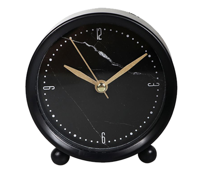 RoyalFord RF9285 Analog Table Alarm Clock - Black - Zoom Image