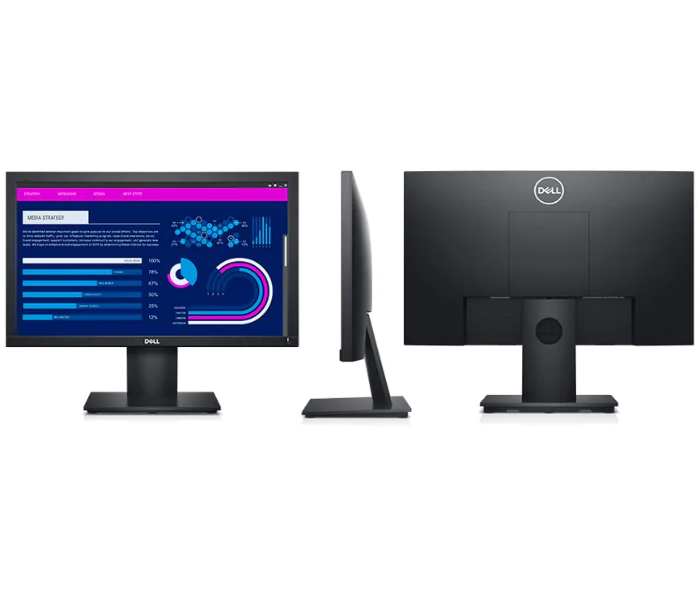 Dell E1920H 1366x768 Resolution 18.5 Inch LED Monitor- Black - Zoom Image 2