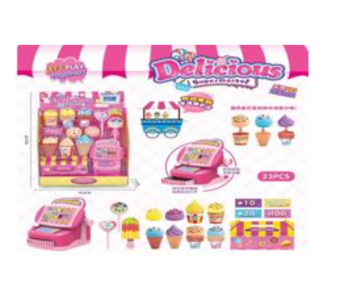 Deep Impact Kids Role Play Superstore Shop Supermarket Toys Set -Pink - Zoom Image