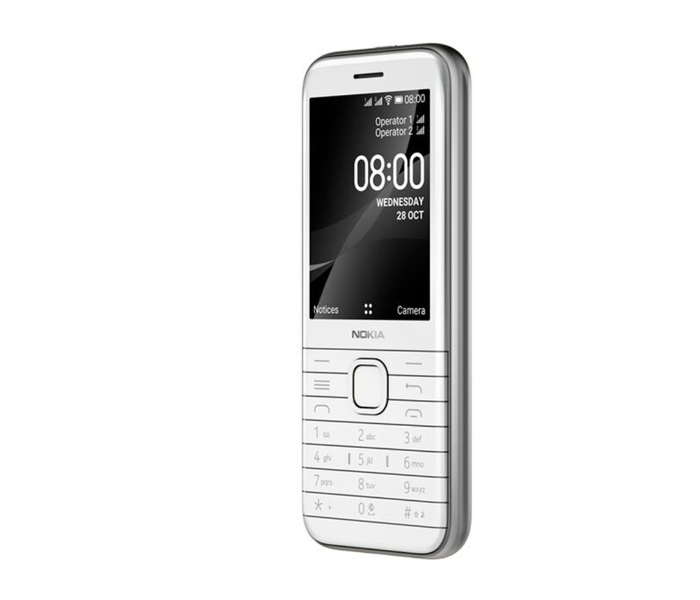 Nokia 8000 4G Basic Mobile - White - Zoom Image 4