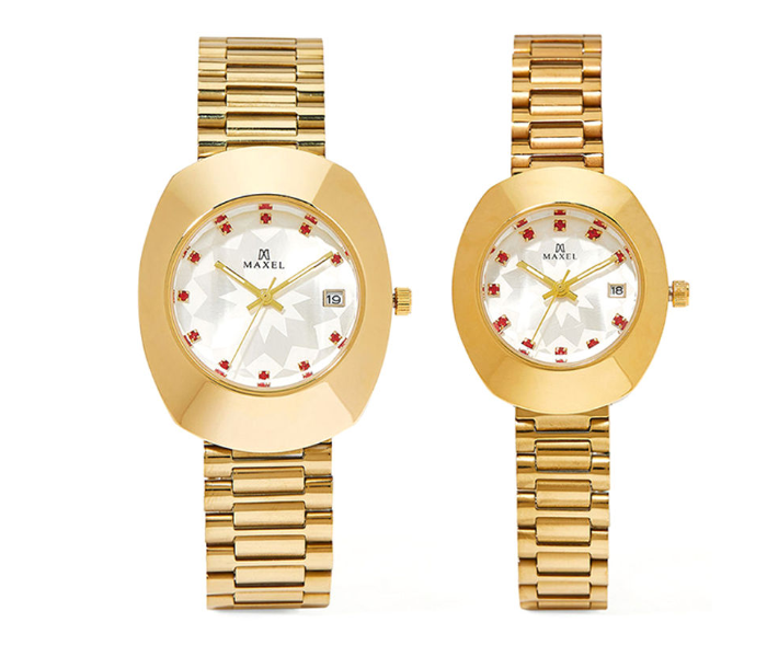 Maxel MX398 Couple Watch - Gold - Zoom Image 1