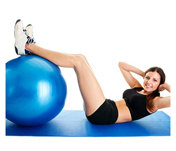 GTC Stability Gym Balance and Yoga-Ball Gym Exercise Ball for Fitness - Blue - Zoom Image 3