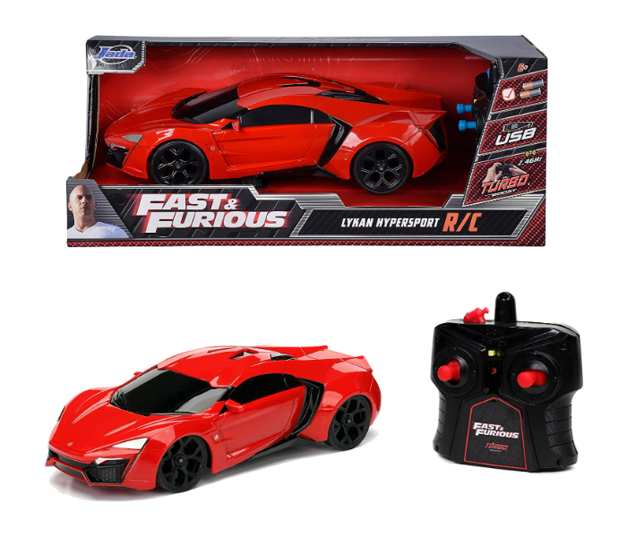 Jada 253206005 1:16 Fast and Furious RC Lykan Hypersport Toy Car - Zoom Image 5