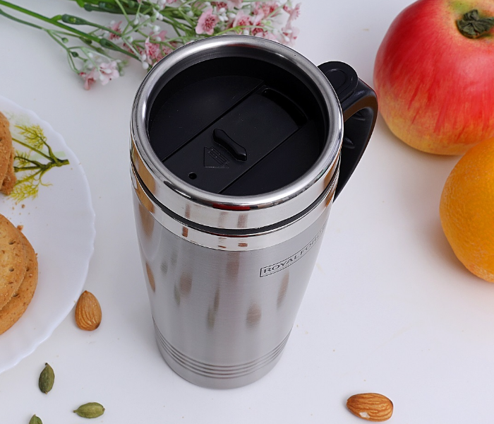 Royalford RF5133 16 Oz Travel Mug - Silver - Zoom Image 2